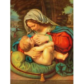 Obraz 30x40 - Matka Boża Karmiąca