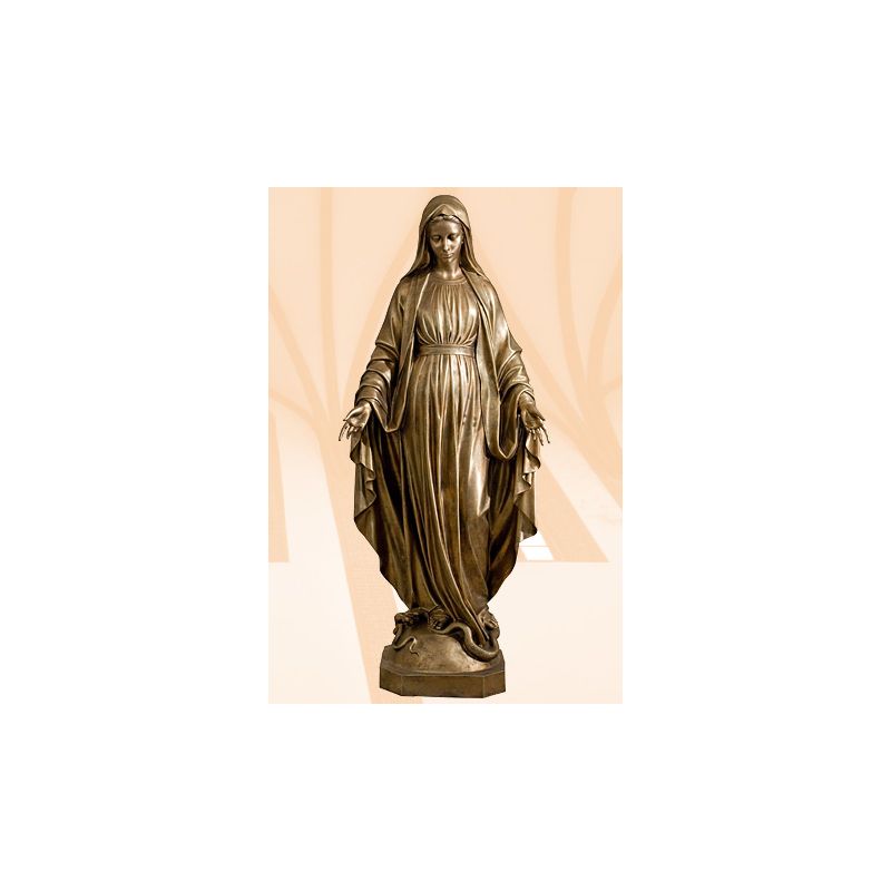 Figura Matka Boża Niepokalana 180 cm (włoskie złoto jasne)
