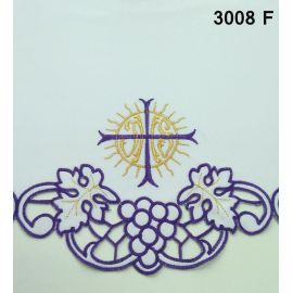 Obrus ołtarzowy haftowany - Krzyż IHS (73)