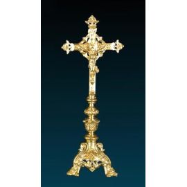 Krzyż ołtarzowy złocony - 63 cm (4)