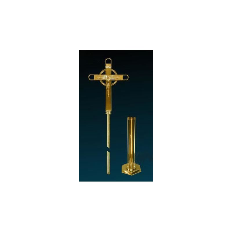 Krzyż procesyjny złocony (2)