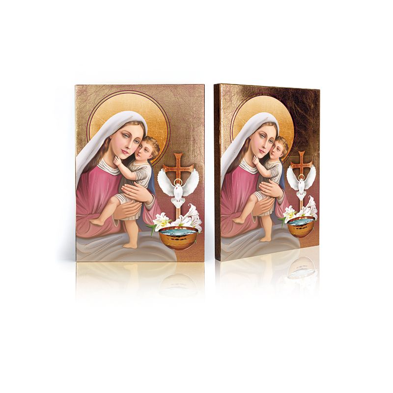Pamiątka Sakramentu Chrztu Świętego - Ikona Matka Boża z Dzieciątkiem
