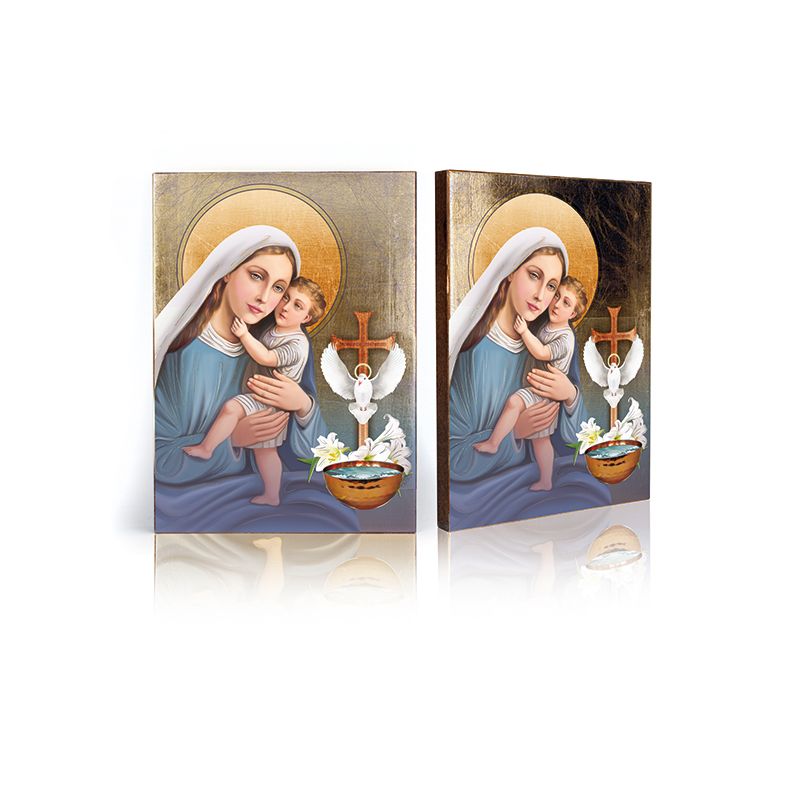 Pamiątka Sakramentu Chrztu Świętego - Ikona Matka Boża z Dzieciątkiem
