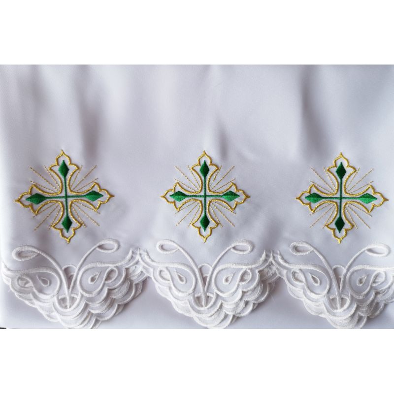Obrus ołtarzowy haftowany - wzór eucharystyczny (174)