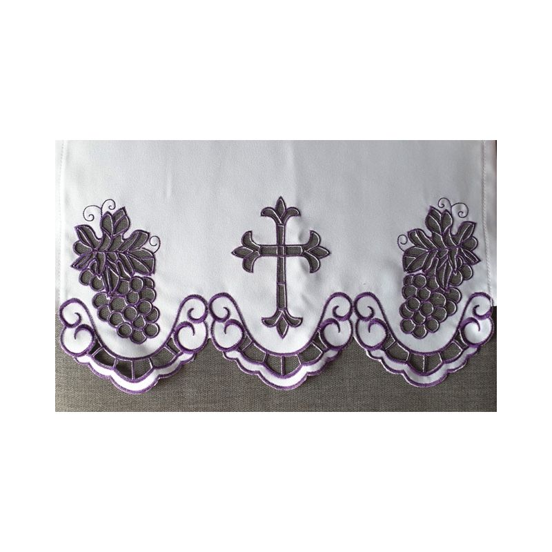 Obrus ołtarzowy haftowany - wzór eucharystyczny (196)