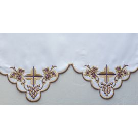 Obrus ołtarzowy haftowany - wzór eucharystyczny (204)