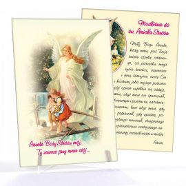Anioł Stróż - Ikona z modlitwą format A5 (1)