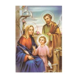 Święta Rodzina - Ikona dwustronna z modlitwą format A5