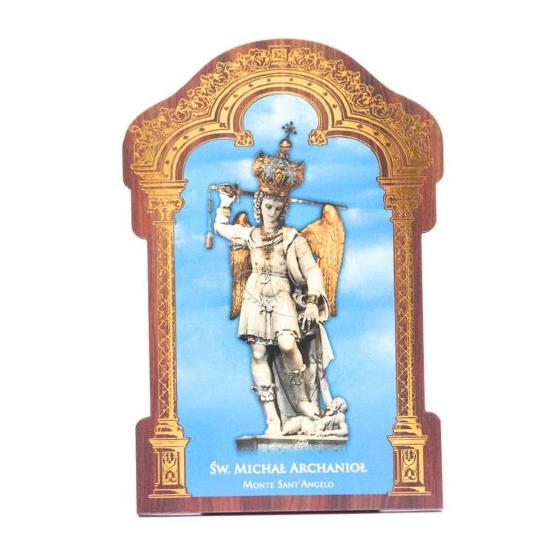 Obrazek HDF ze złotą ramką Święty Michał Archanioł