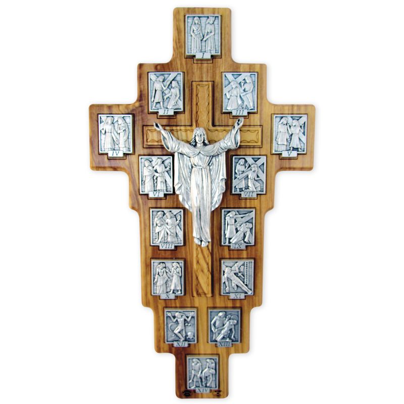 Krzyż z drogą krzyżową - drzewo oliwne (1)