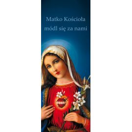 Baner Najświętsze Serce Maryi "Matko Kościoła módl się za nami"