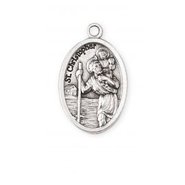 Medalik metalowy Święty Krzysztof