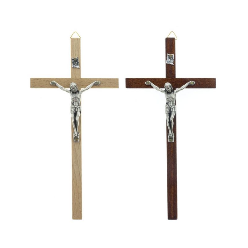 Krzyż drewniany na ścianę - 18 cm