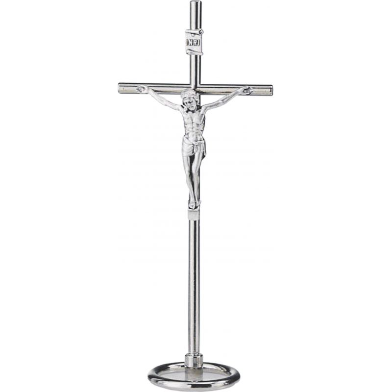Krzyż metalowy stojący 15,5 cm
