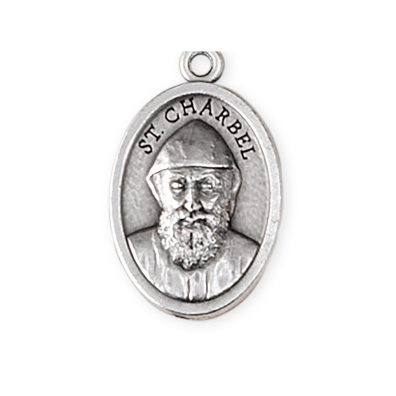 Medalik metalowy św. Charbel