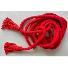 Cingulum bawełniane czerwone (sznur do alby)