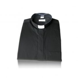 Koszula kapłańska, zwykła, krótki rękaw 100% bawełna