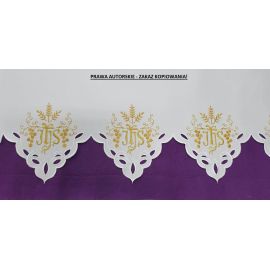 Obrus ołtarzowy - wzór eucharystyczny IHS  (229)