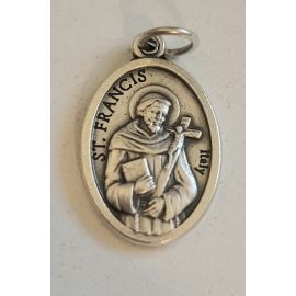 Medalik metalowy Święty Franciszek