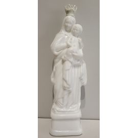 Butelka na wodę święconą - Matka Boża Różańcowa biała