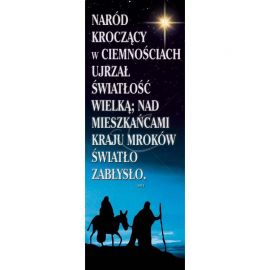 Baner Bożonarodzeniowy - Naród kroczący w ciemnościach ...