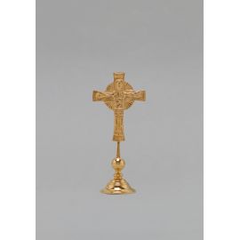 Krzyż na stół duży, pozłacany - 25 cm