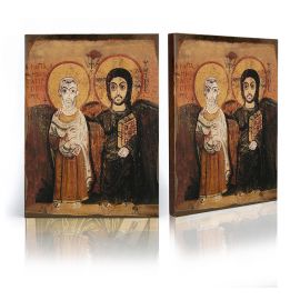 Chrystus i św. Menas ikona przyjaźni