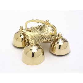 Dzwonki ołtarzowe mosiężne 4 tonowe - 19x19 cm