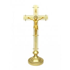 Krzyż ołtarzowy - pozłacana pasyjka 55 cm
