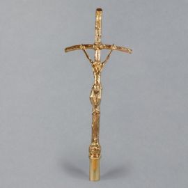 Krzyż procesyjny, papieski mosiężny wys. 66cm