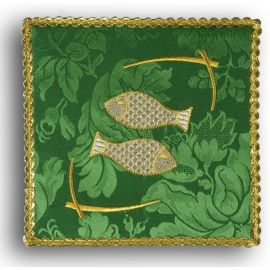 Palka haftowana zielona - Ryby