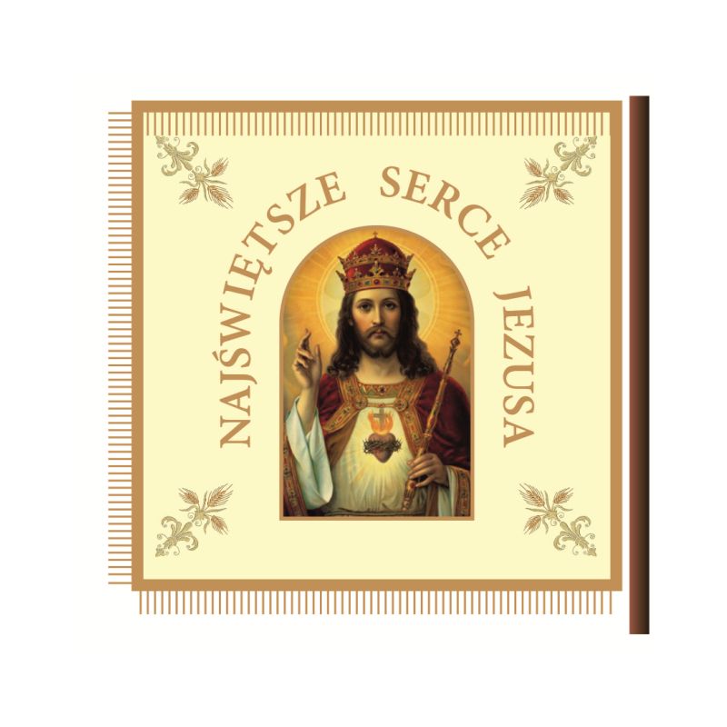 Sztandar Bractwo Serca Jezusa - drukowany