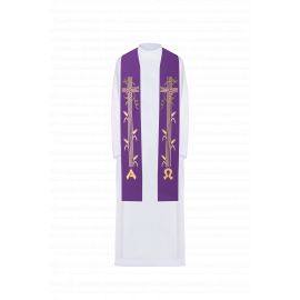 Stuła haftowana - kolory liturgiczne (29)