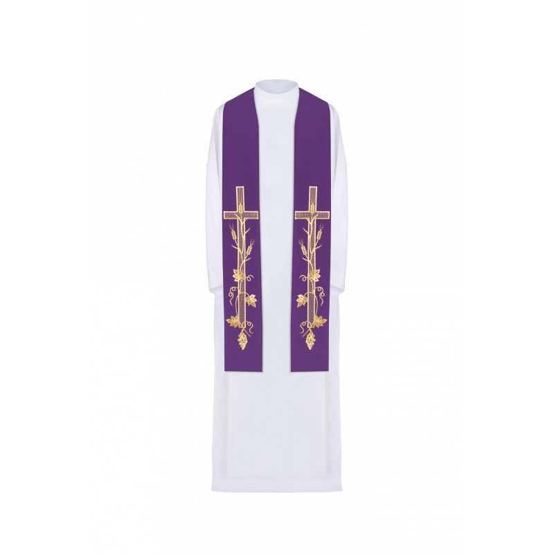 Stuła haftowana - kolory liturgiczne (72)