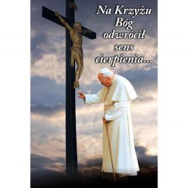 Plakat religijny – Na krzyżu Bóg ... (25)