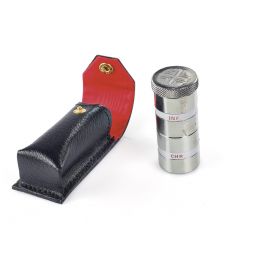Podwójny metalowy pojemnik na oleje w etui, nikiel (13) - NACZYNIA NA OLEJE ŚWIĘTE