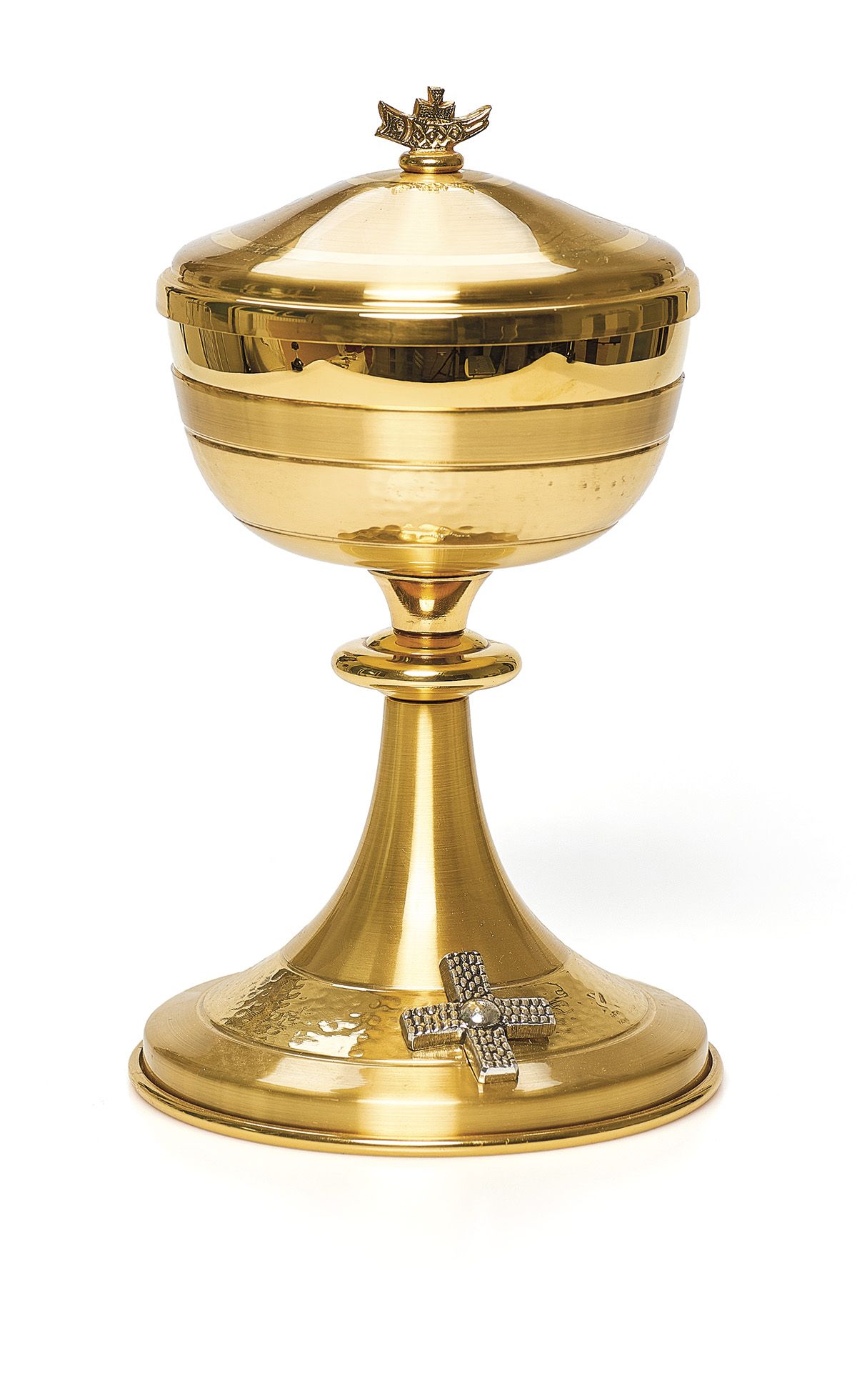 Puszka galwanizowana złotem satynowanym - 23 cm - KIELICHY MSZALNE - Nowość