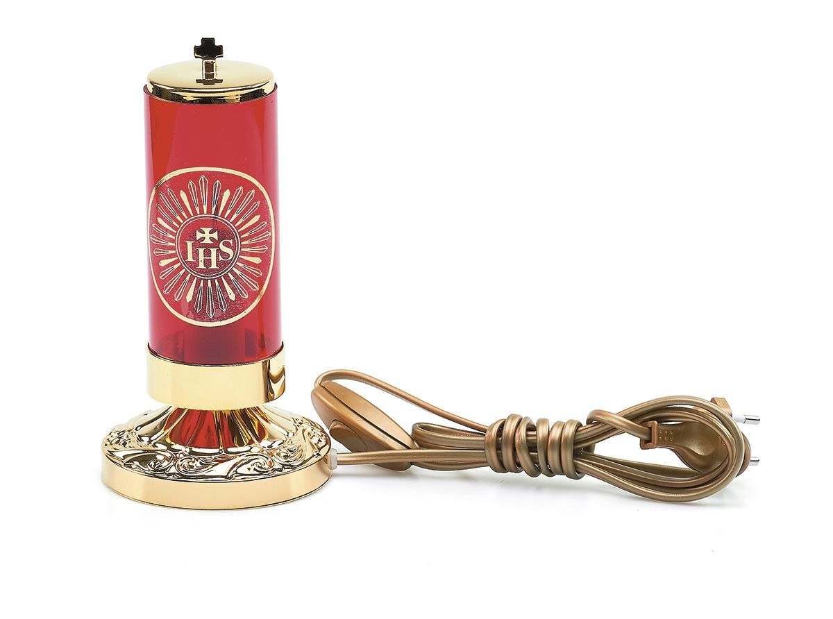 Lampka wieczna stojąca elektryczna - 19 cm - LAMPKI WIECZNE - Nowość