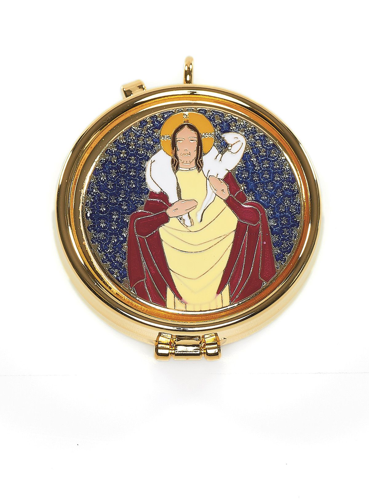 Cyborium z plakietką emaliowaną - Dobry Pasterz - CYBORIA - Nowość