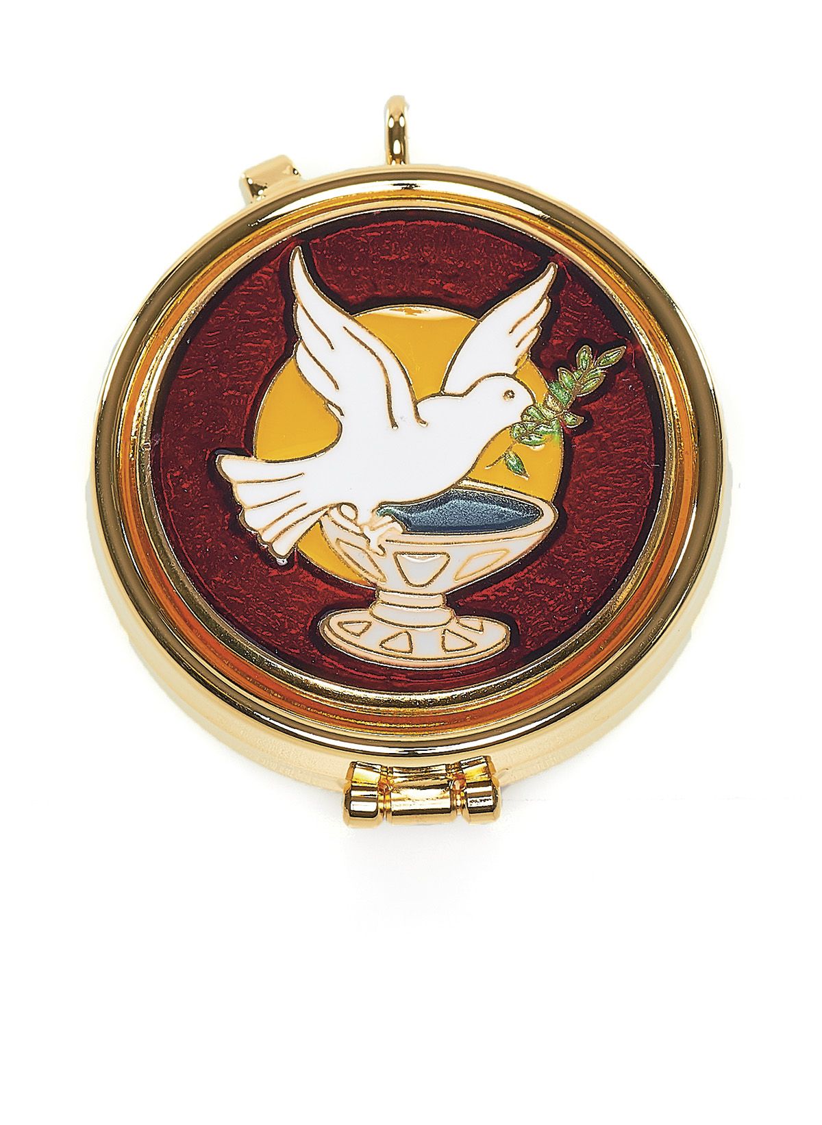 Cyborium z plakietką emaliowaną - Gołąbek pokoju - CYBORIA - Nowość