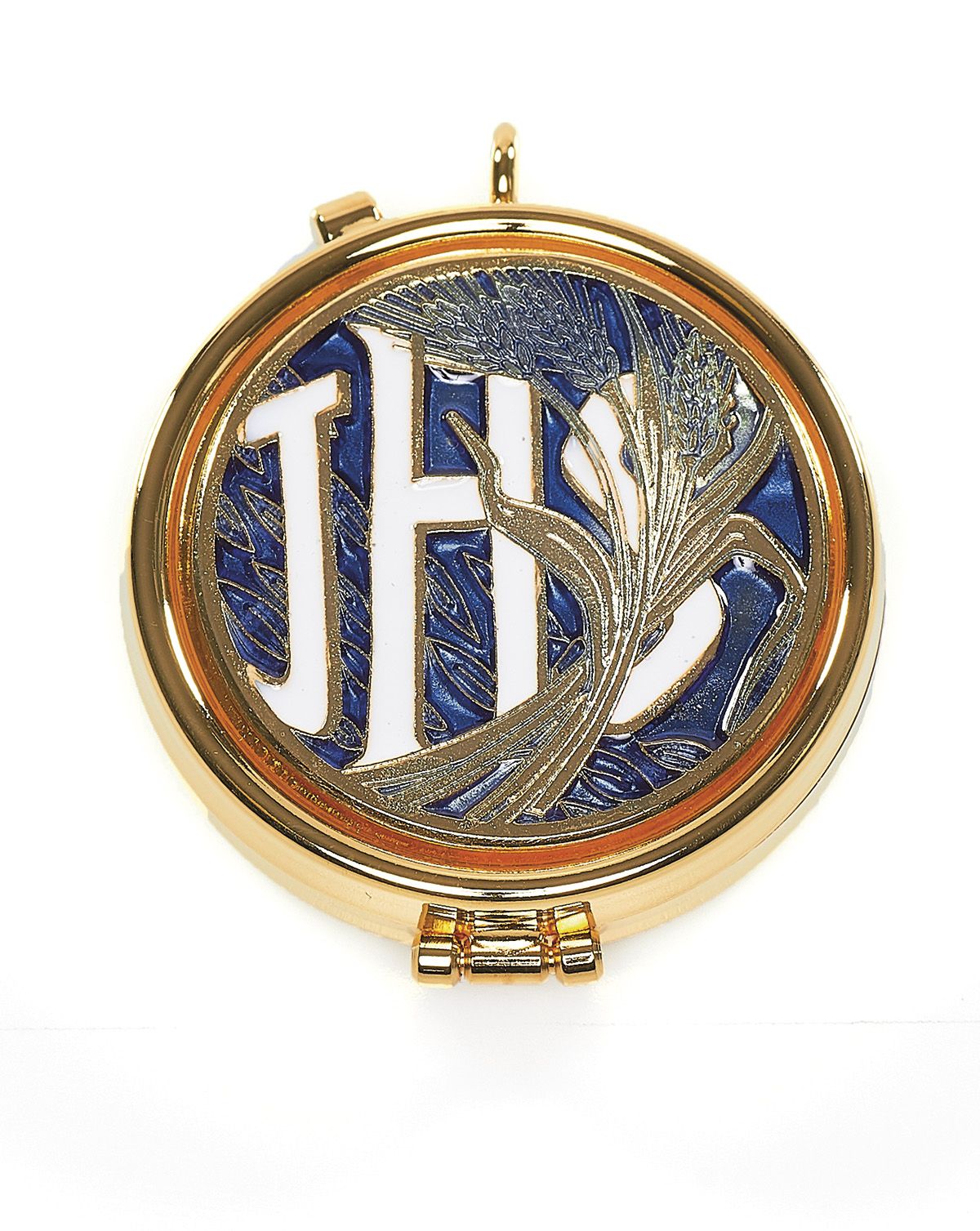 Cyborium z plakietką emaliowaną - IHS, kłos pszenicy - CYBORIA - Nowość