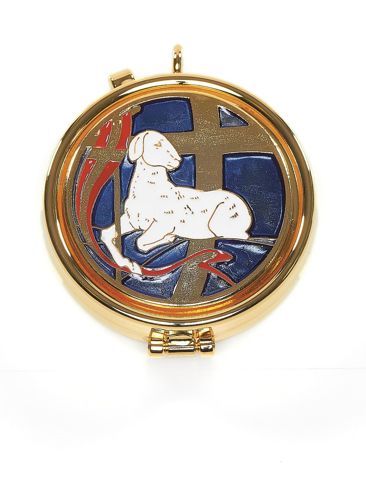 Cyborium z plakietką emaliowaną - Baranek paschalny - CYBORIA - Nowość