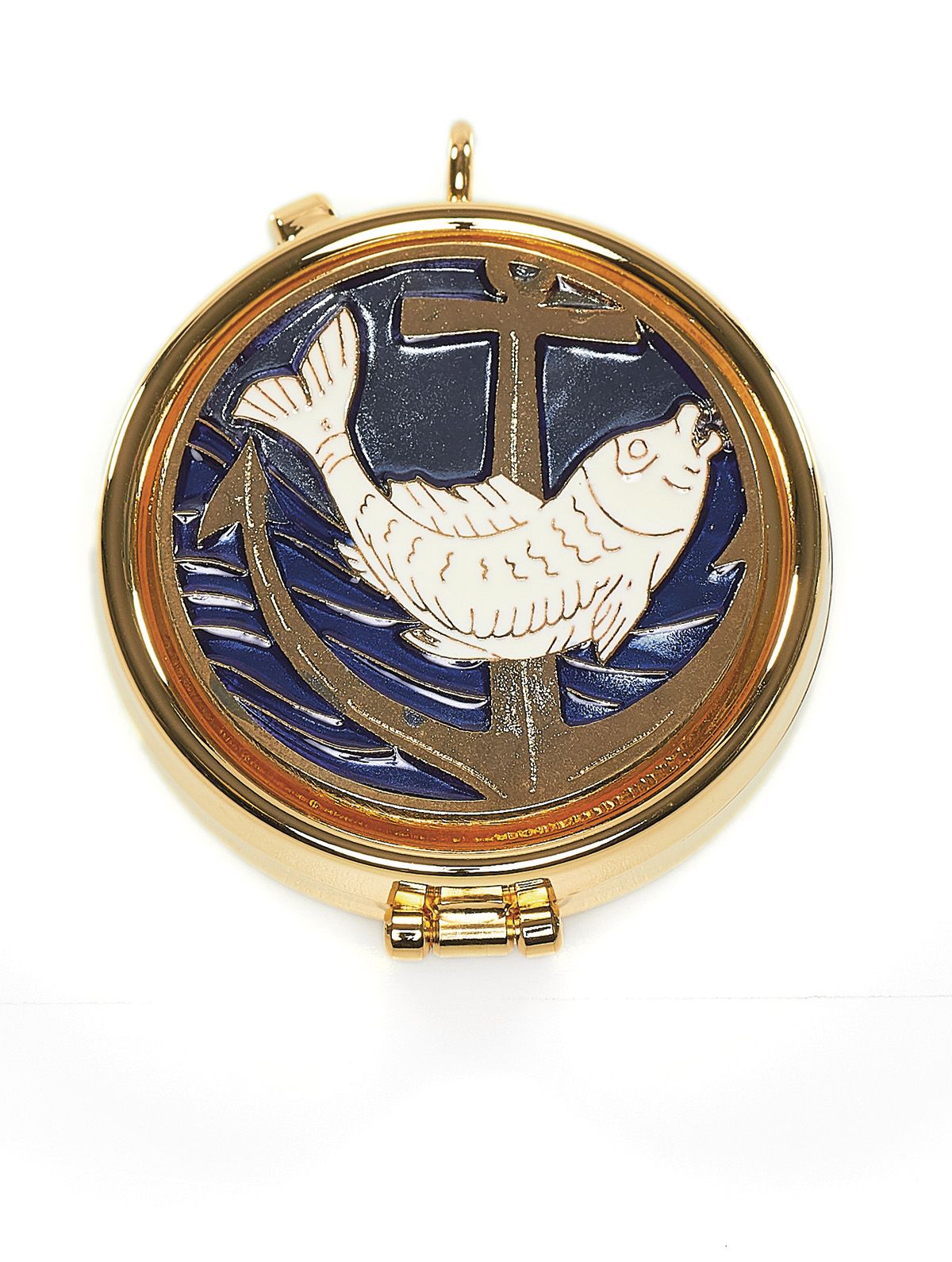 Cyborium z plakietką emaliowaną - Ryba - CYBORIA - Nowość