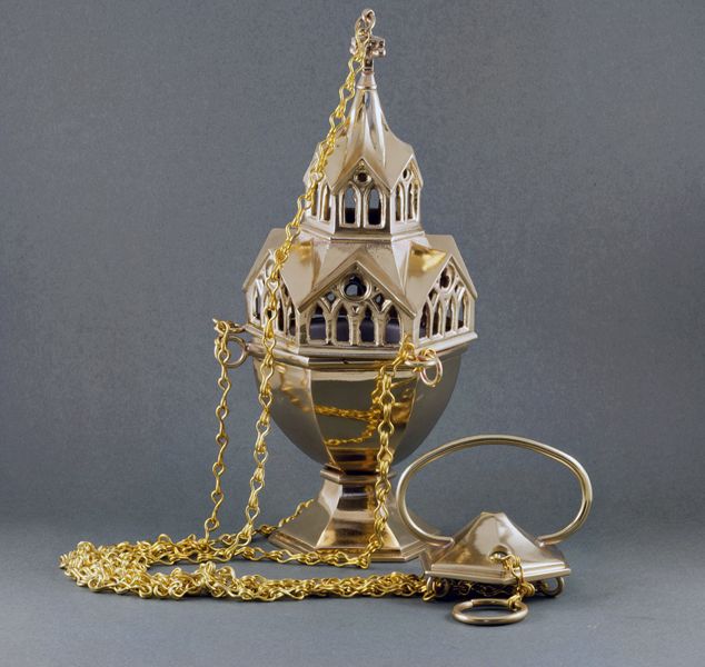 Trybularz mosiężny - 28 cm - TRYBULARZE, ŁÓDKI - Nowość