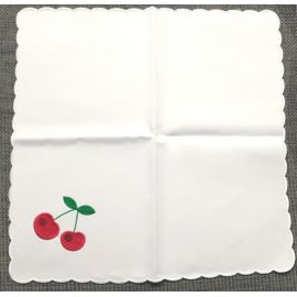 Serweta haftowana - Wiśnie 37x37 cm - Serwety haftowane - zdjęcie 2 - Serweta haftowana - Wiśnie 37x37 cm