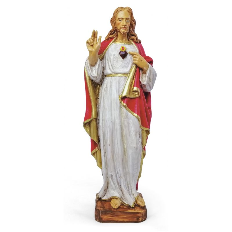 Figura Serce Jezusa - 25 cm - Chrystus - Figura Serce Jezusa - 25 cm