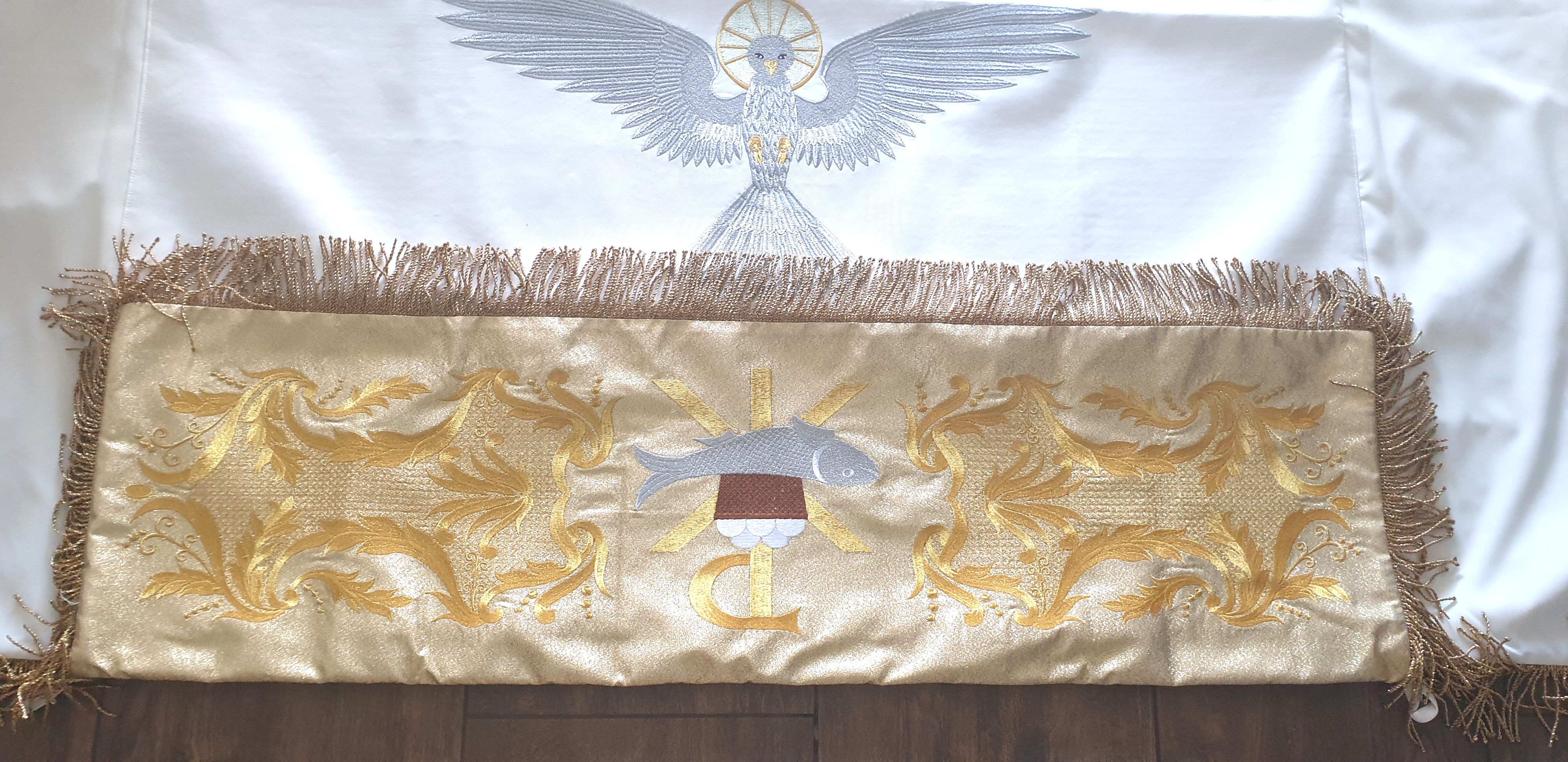 Baldachim na 2 drzewce (2) - Baldachimy haftowane - zdjęcie 4 - Baldachim na 2 drzewce (2)