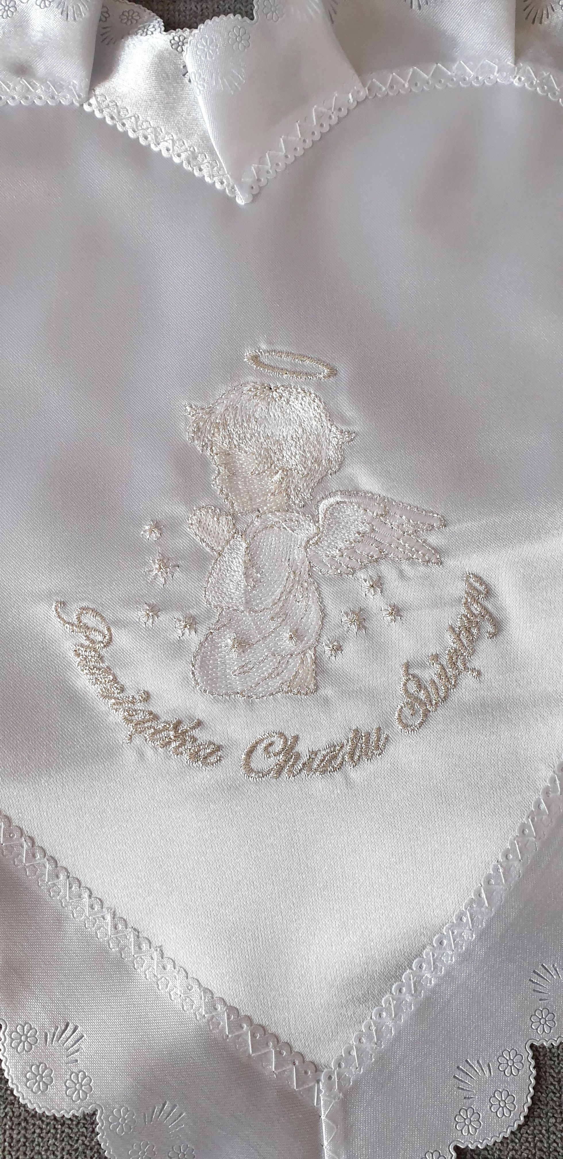 Szatka do chrztu haftowana (5) - Szatki haftowane do chrztu - zdjęcie 2 - Szatka do chrztu haftowana (5)