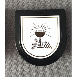 Pudełko na różaniec komunijny czarne - Pudełka na różaniec