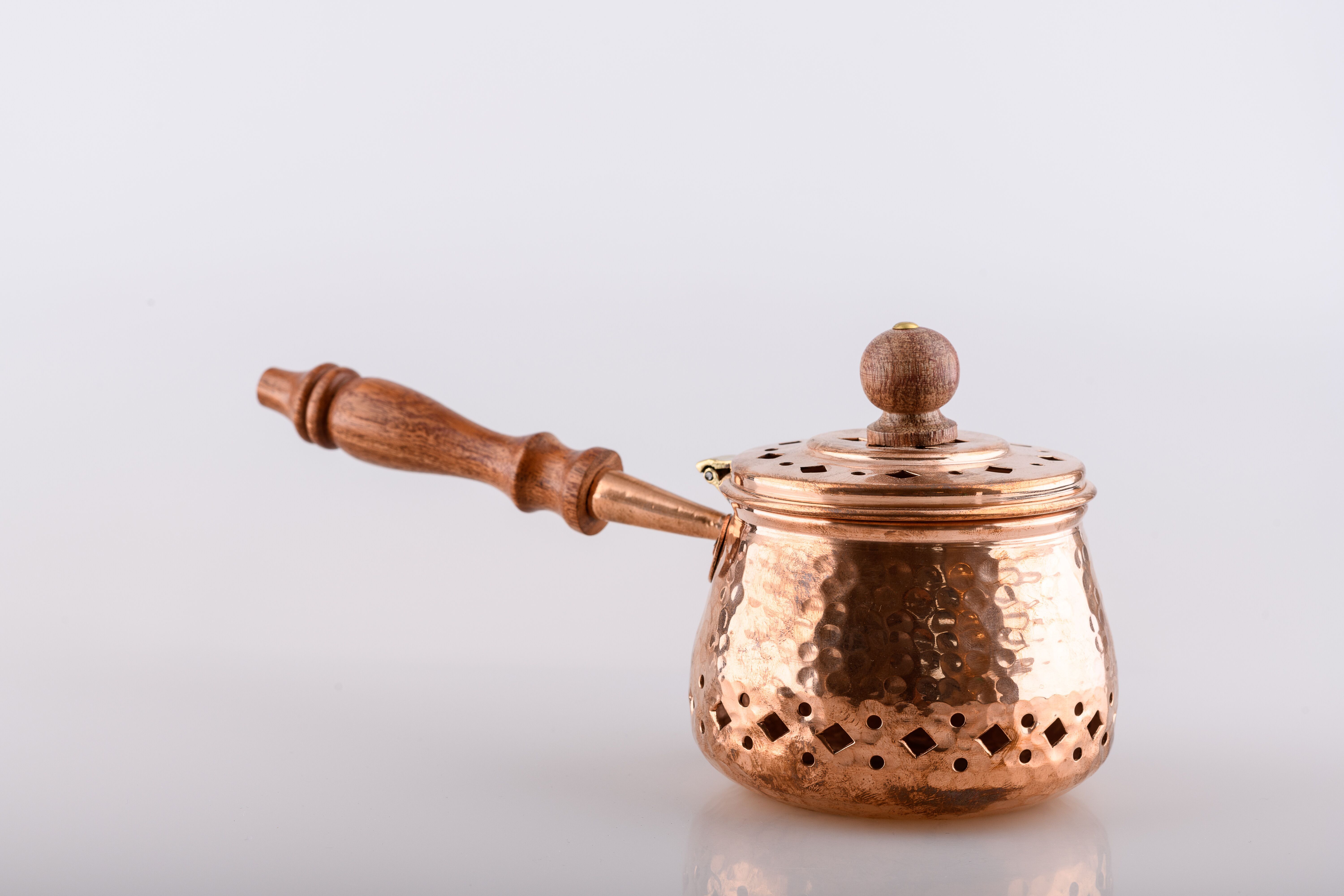 Kadzielnica z drewnianą rączką (2) - KADZIELNICE DOMOWE - zdjęcie 2 - Kadzielnica z drewnianą rączką (2)